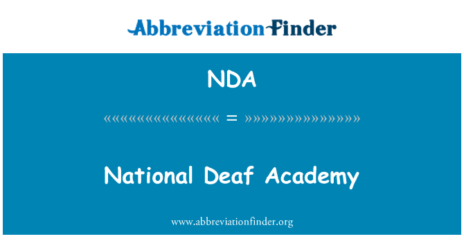 NDA: National døve Academy