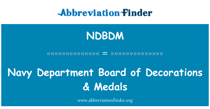 NDBDM: Lembaga Pengarah Jabatan Laut hiasan & pingat