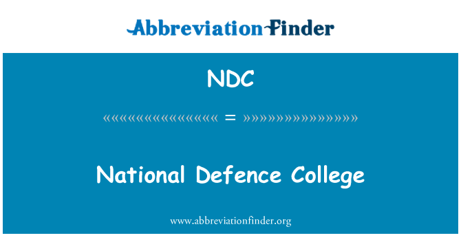 NDC: National Defence College