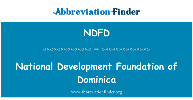 NDFD: Dominika ulusal kalkınma Vakfı