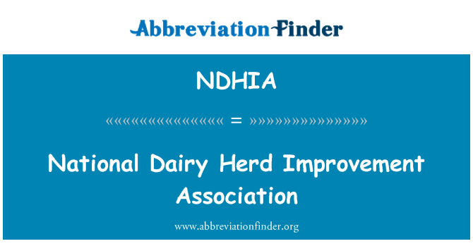 NDHIA: Asociación de mejoramiento de ganado lechero nacional
