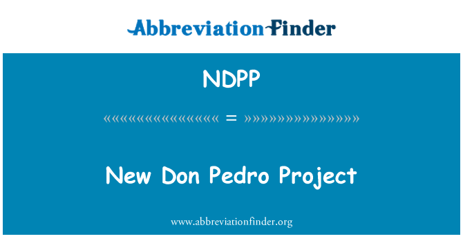 NDPP: Нов Don Pedro проект