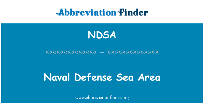 NDSA: Naval mora obrany