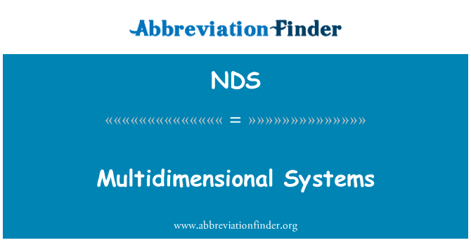 NDS: Sistemi multi-dimensjonali