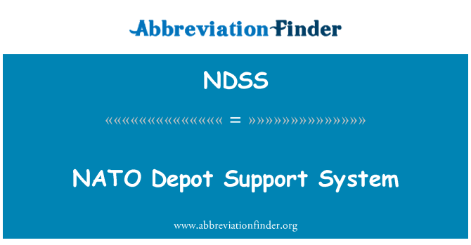 NDSS: Sistema ta ' appoġġ tan-NATO Depot