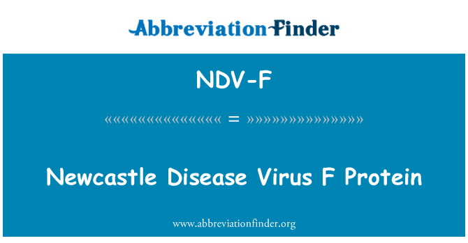 NDV-F: Enfermedad de Newcastle Virus F proteína