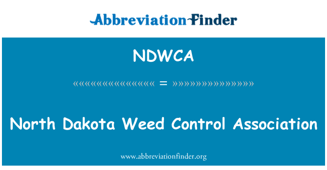 NDWCA: Severná Dakota Weed Ovládanie asociácie