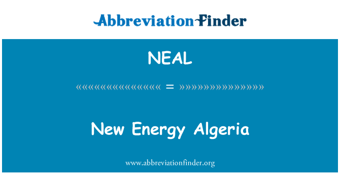 NEAL: Nueva energía Argelia