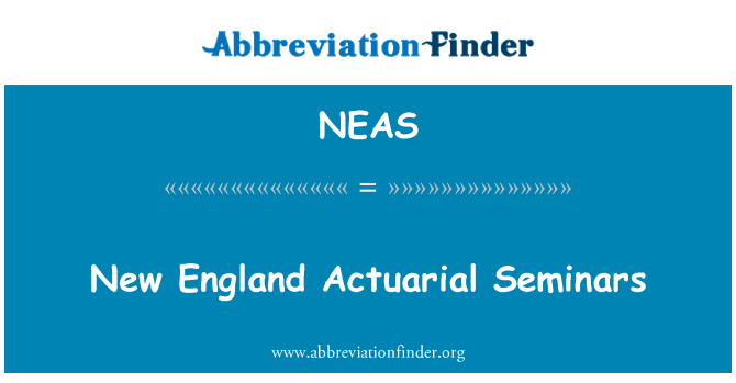 NEAS: New England Actuariel seminè