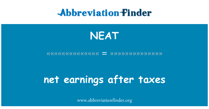 NEAT: gwadann net wara t-taxxi