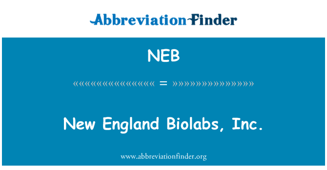 NEB: New England Biolabs, Inc