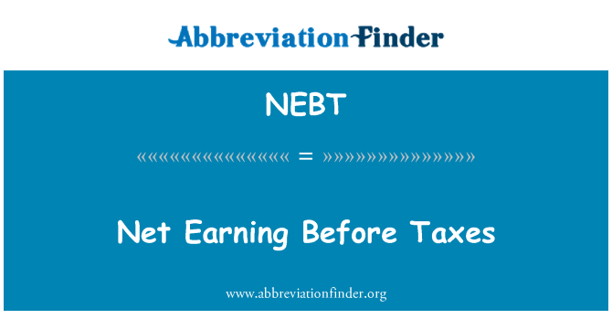 NEBT: NET κερδίζοντας προ φόρων