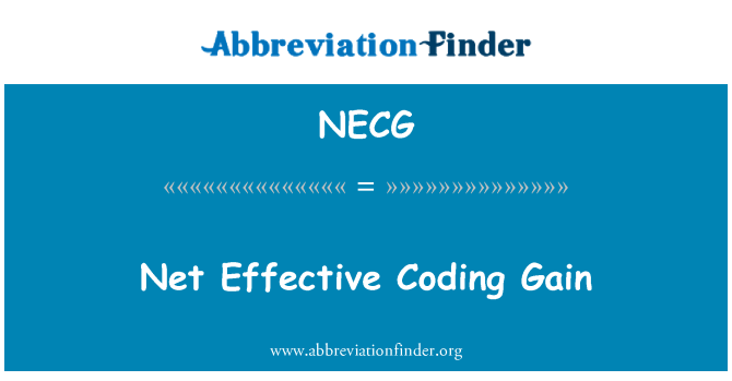 NECG: Guadagno netto di codifica efficace