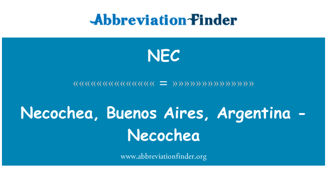 NEC: Necochea, Buenos Aires, Argentina - Necochea