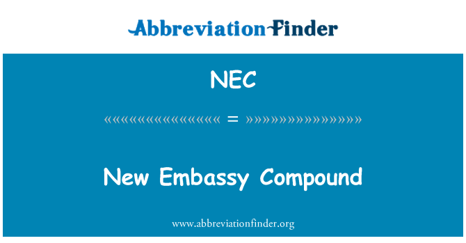 NEC: O anbasad nouvo