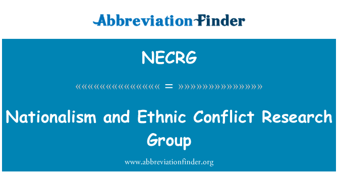 NECRG: 民族主义和种族冲突研究组