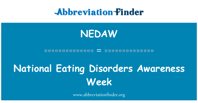 NEDAW: 国立摂食障害意識週
