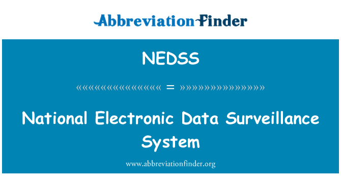 NEDSS: Sistem nadzora nacionalnih elektronskih podatkov