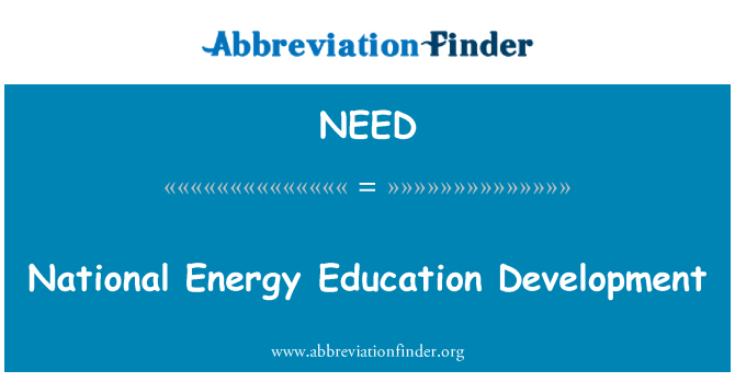 NEED: Développement de l'éducation national de l'énergie