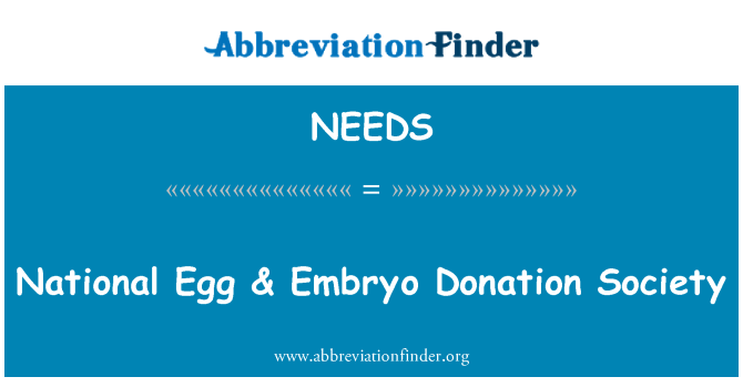 NEEDS: Nasjonale Egg & Embryo donasjon samfunn