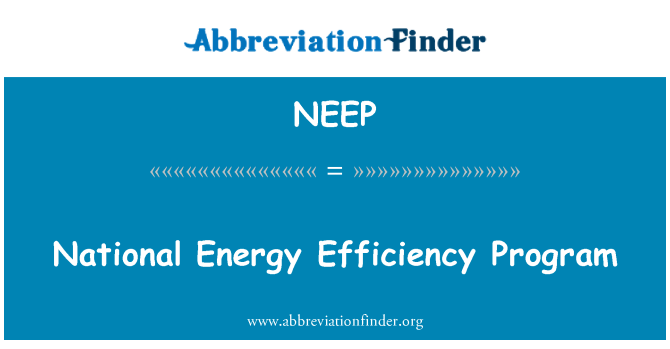 NEEP: Program nacionalne energetske učinkovitosti