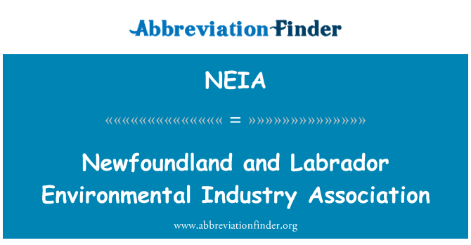 NEIA: Newfoundlandi ja Labradori keskkonna ametiliit