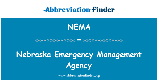 NEMA: Nebraska Emergency Management Agency