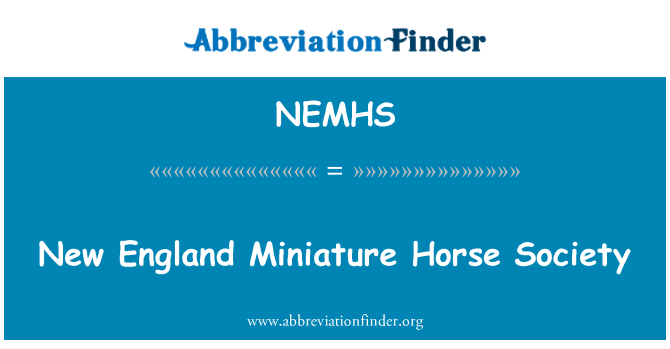 NEMHS: Миниатюрные лошади общество Новой Англии