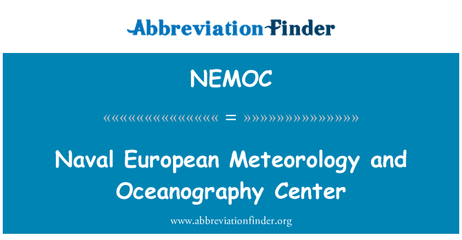 NEMOC: Naval Europäischen Meteorologie und Ozeanographie-Mitte