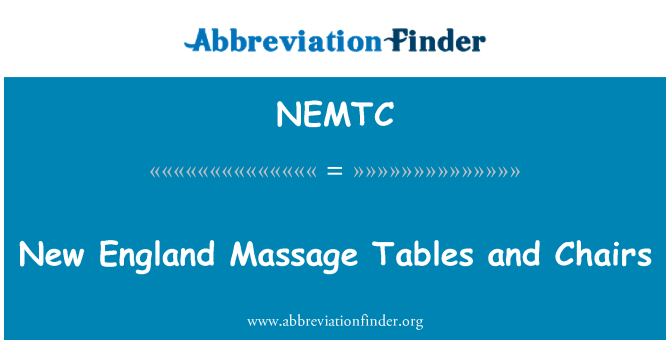 NEMTC: New England Massagetafels en stoelen