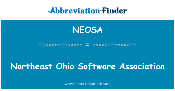 NEOSA: Assoċjazzjoni tas-softwer northeast Ohio