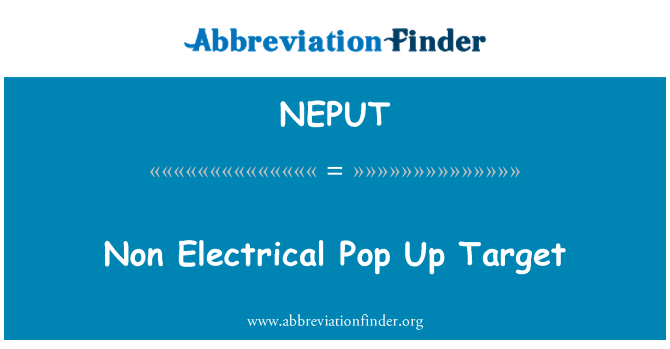 NEPUT: Без електрически поп цел