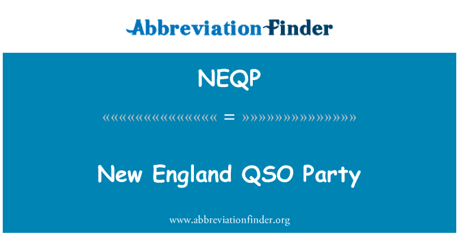 NEQP: New England QSO stranka