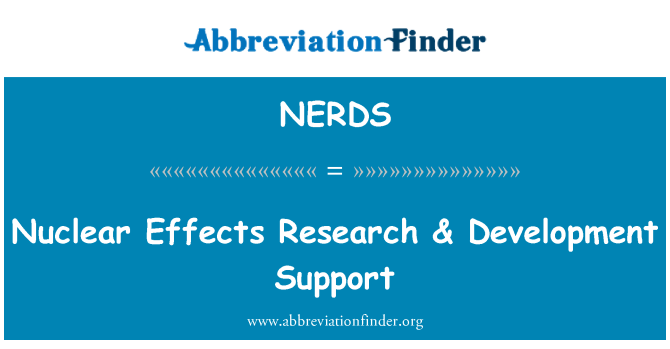 NERDS: Ir-riċerka ta ' l-effetti nukleari & appoġġ għall-iżvilupp