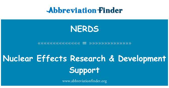NERDS: Nukleare virkningerne forskning & støtte til udvikling