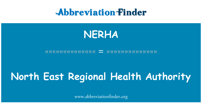 NERHA: North East lokale sundhedsmyndighed