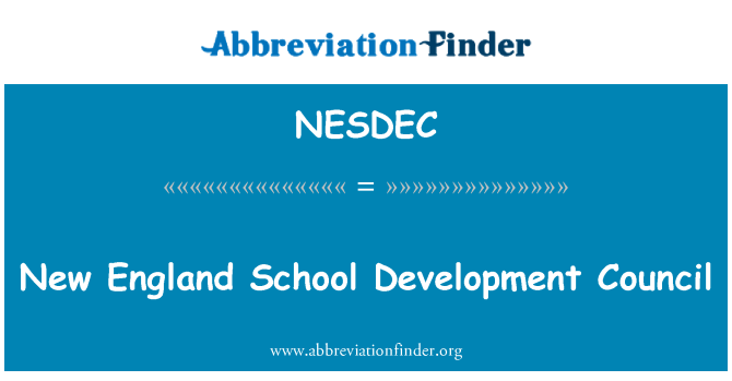 NESDEC: New England School Development Council