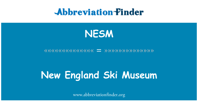 NESM: 新英格蘭滑雪博物館