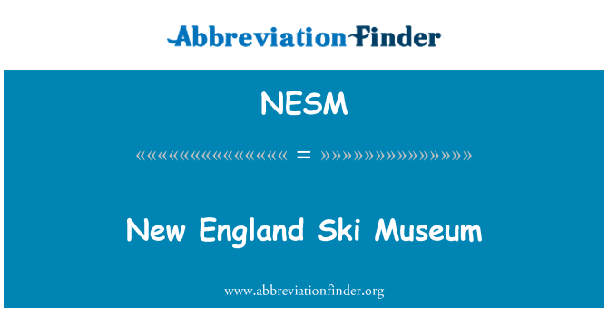 NESM: Nové Anglie Ski muzeum