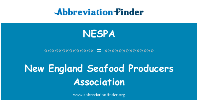 NESPA: Associazione produttori di frutti di mare nuova Inghilterra
