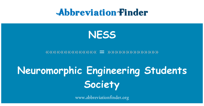 NESS: Neuromorphic Engineering Students Society