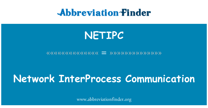 NETIPC: Meziprocesová komunikace v síti