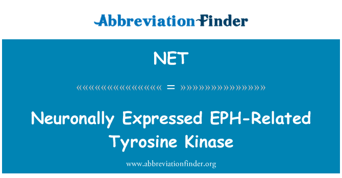 NET: Neuronally Expressed EPH-Related Tyrosine Kinase