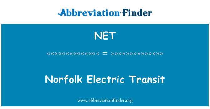 NET: Norfolk elektrické tranzit