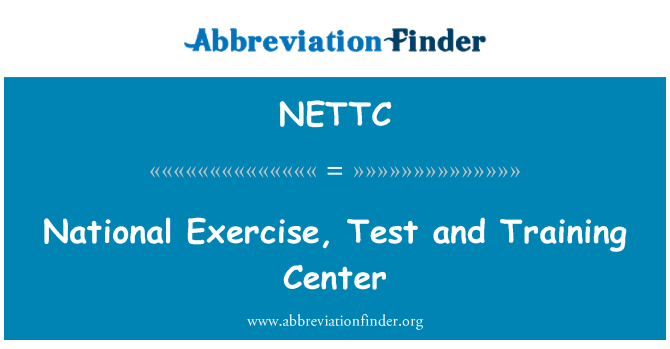 NETTC: Nacionalne vježbe, testiranje i trening centar