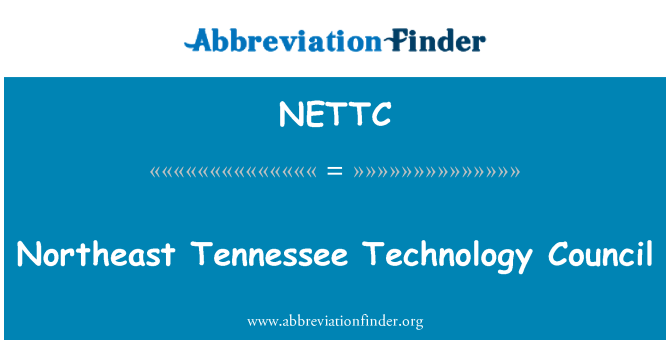 NETTC: Northeast Tennessee tat-teknoloġija tal-Kunsill