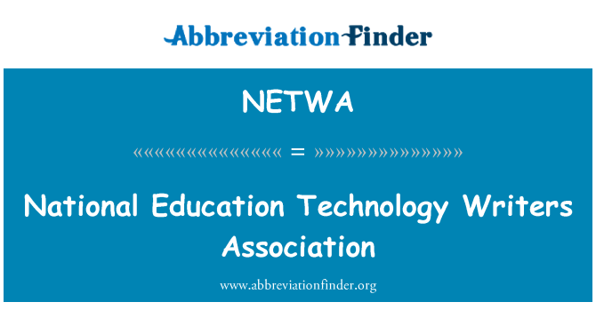 NETWA: Nationale uddannelse teknologi Writers Association