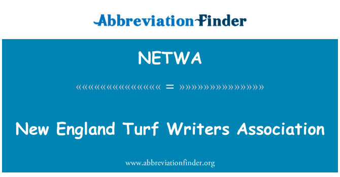 NETWA: New England Turf Writers Association