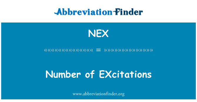 NEX: In-numru ta ' EXcitations