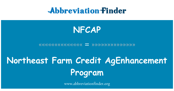 NFCAP: Północny wschód zagroda kredyt AgEnhancement Program